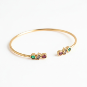 Bracelet-Jonc-plaque-or-ajustable-zircomium-By-Selma-Paris